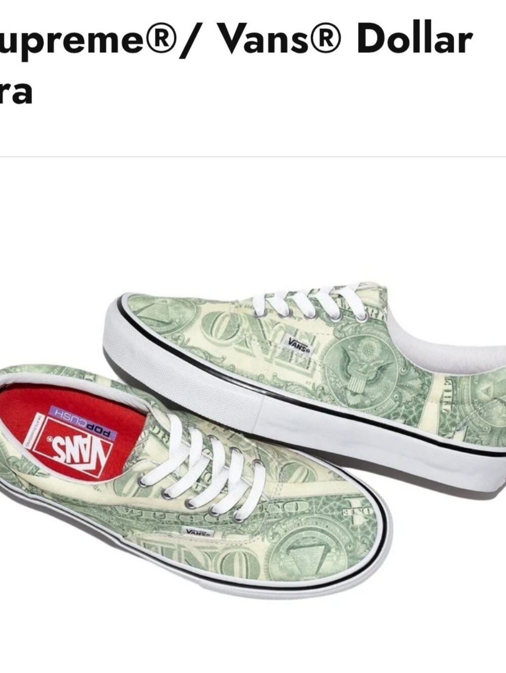 Vans X Supreme Skate Era *SS23* *NWT*
